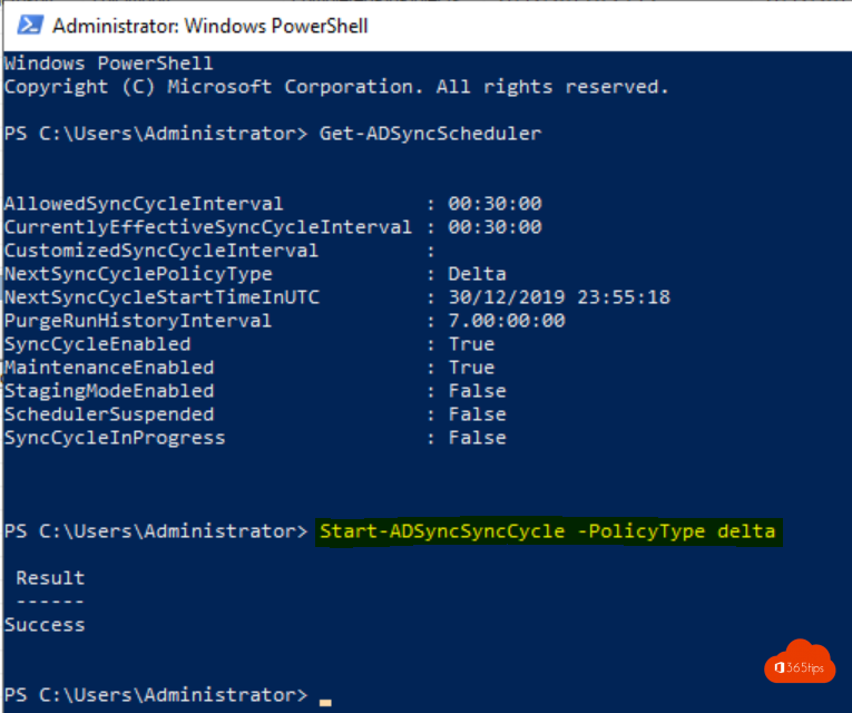 Hoe kan je een handmatige Azure Active Directory-synchronisatie uitvoeren?