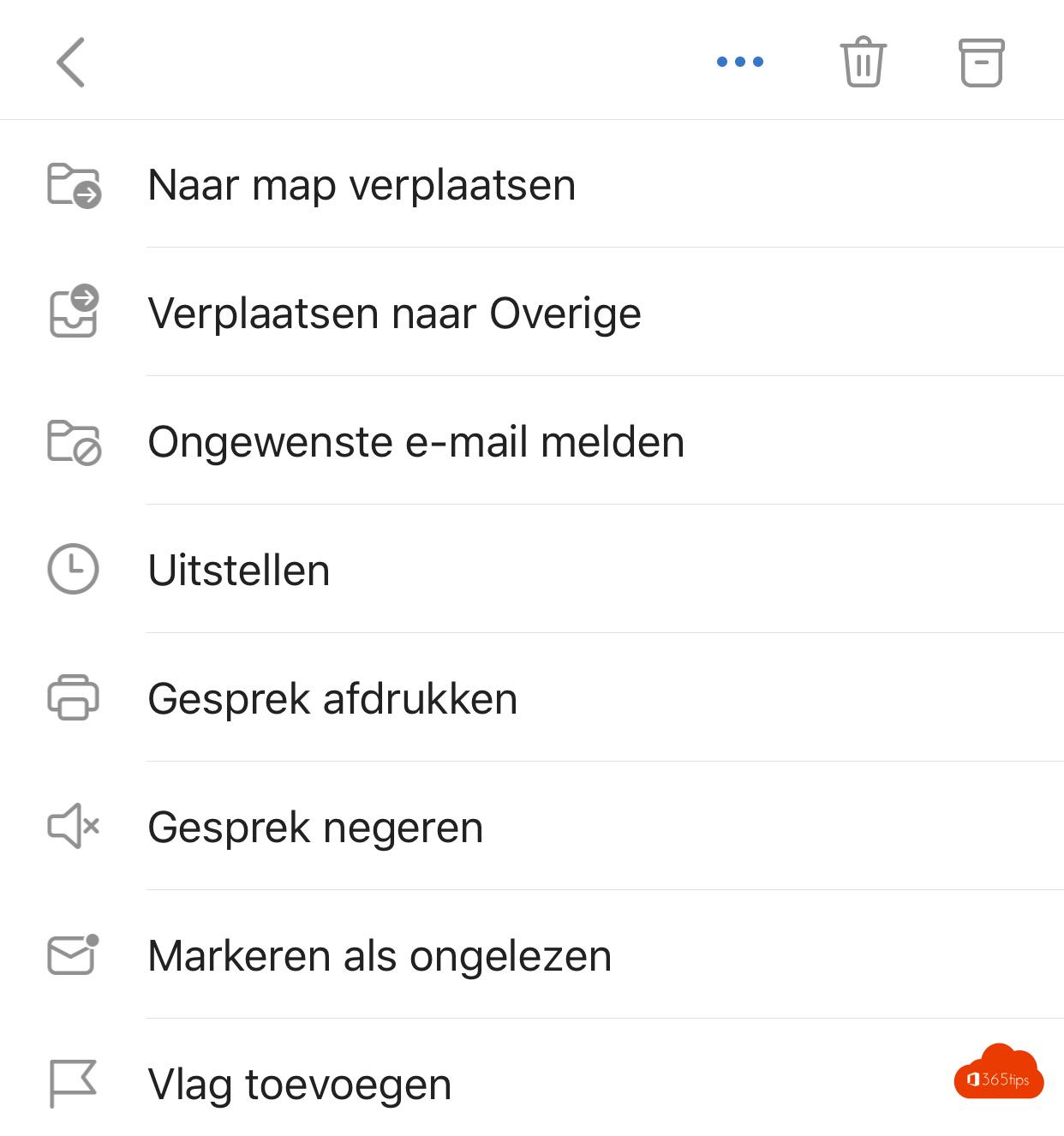 Spam melden op je smartphone met de vernieuwe Outlook App