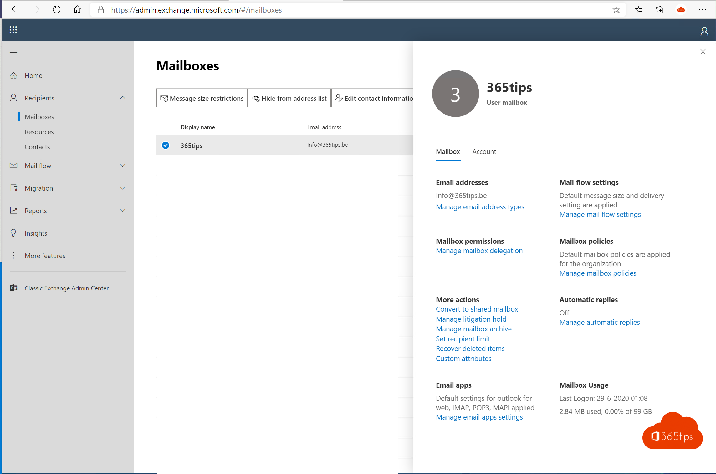 Hoe kan je verwijderde e-mails herstellen in Exchange Online in Microsoft 365