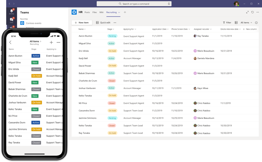 #6 Lists – Microsoft Lists in Teams is nu general available (GA)