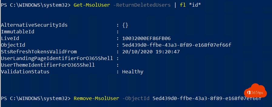 Hoe kan je een gebruiker verwijderen in Office 365 (hard- en soft delete)