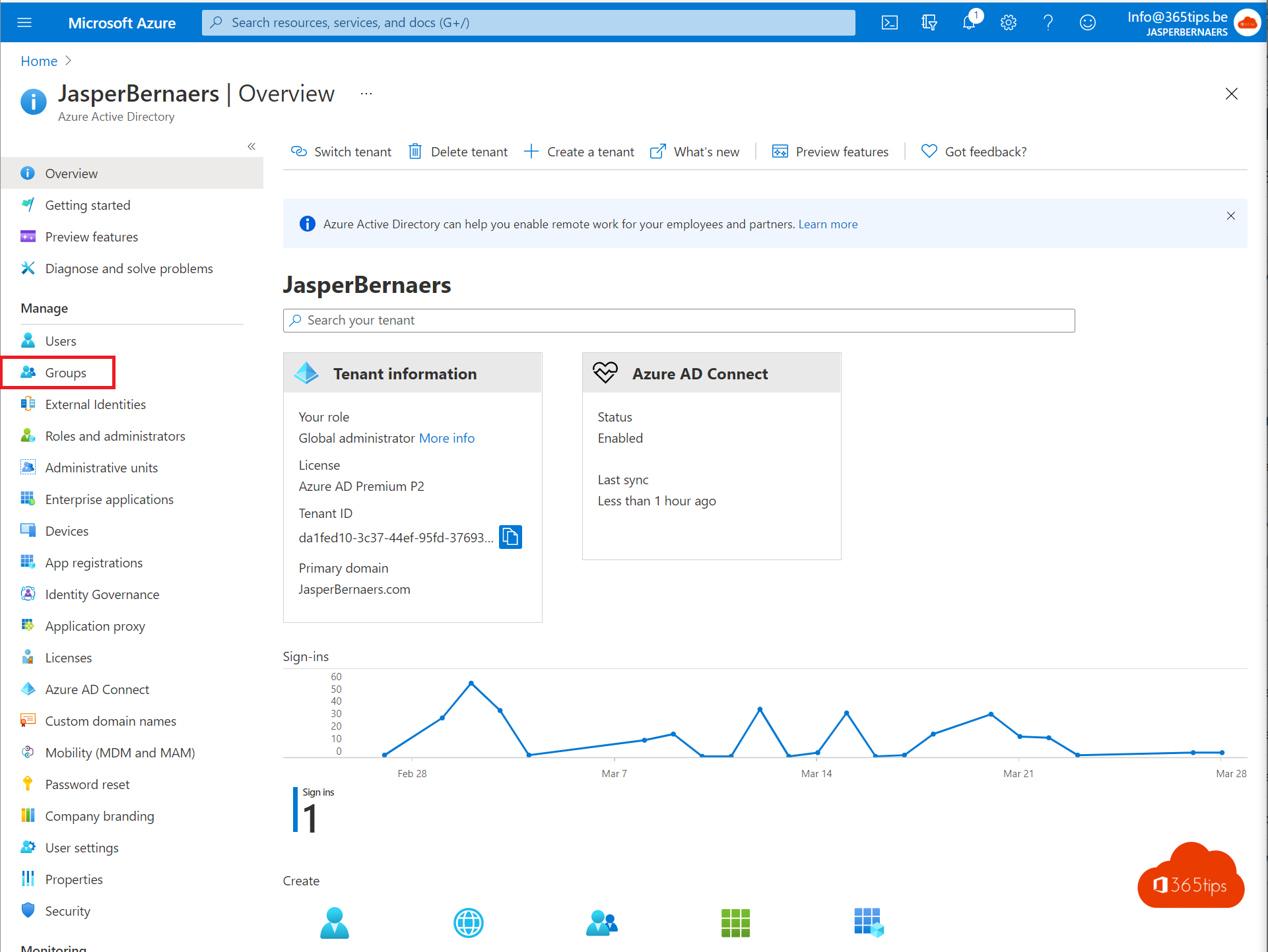 Gebruikers en groepen beheren in (Azure) Active Directory? - mailbox - aanmaken