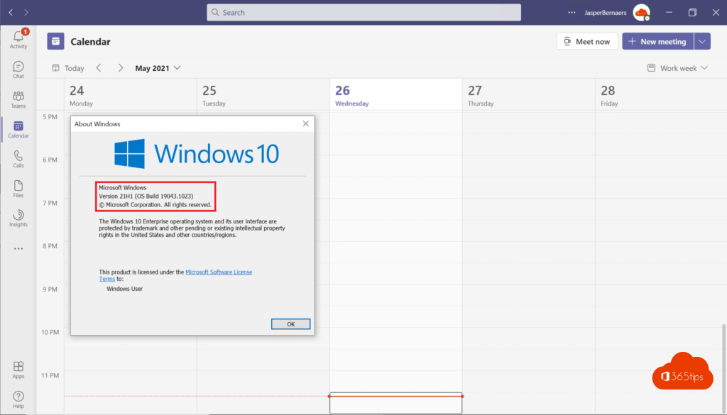 Windows 10 nieuwste update 21H1