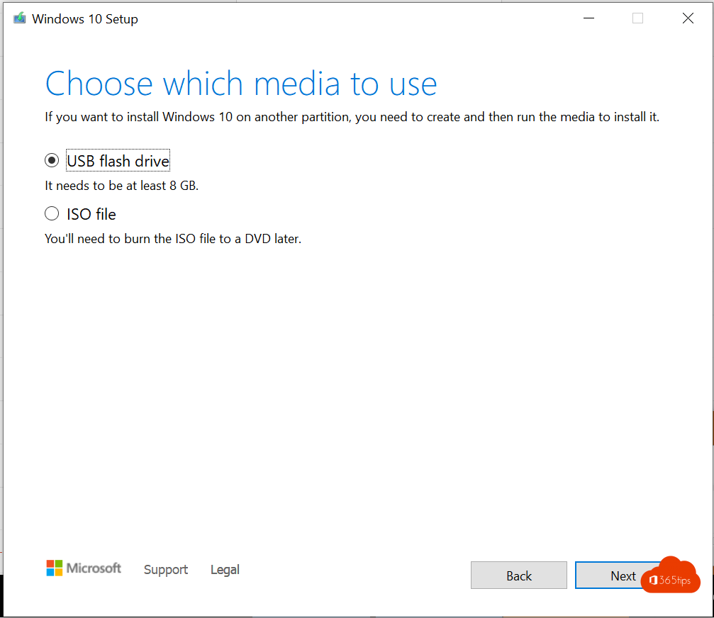 media creation tool W10