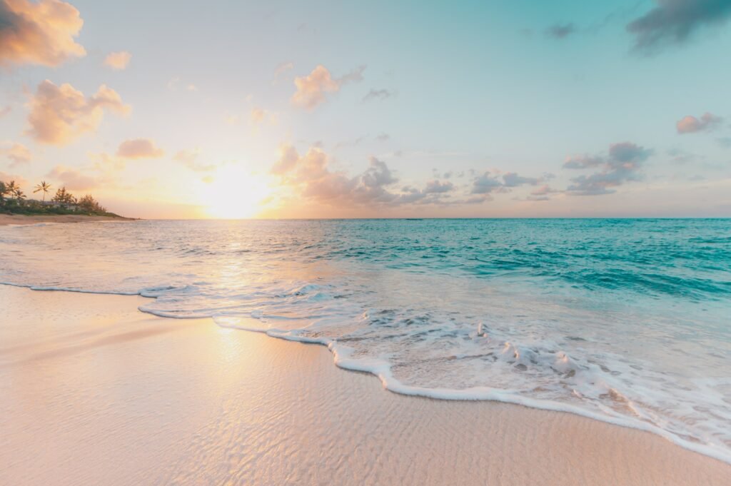 Summer background 10: sun, sea or beach