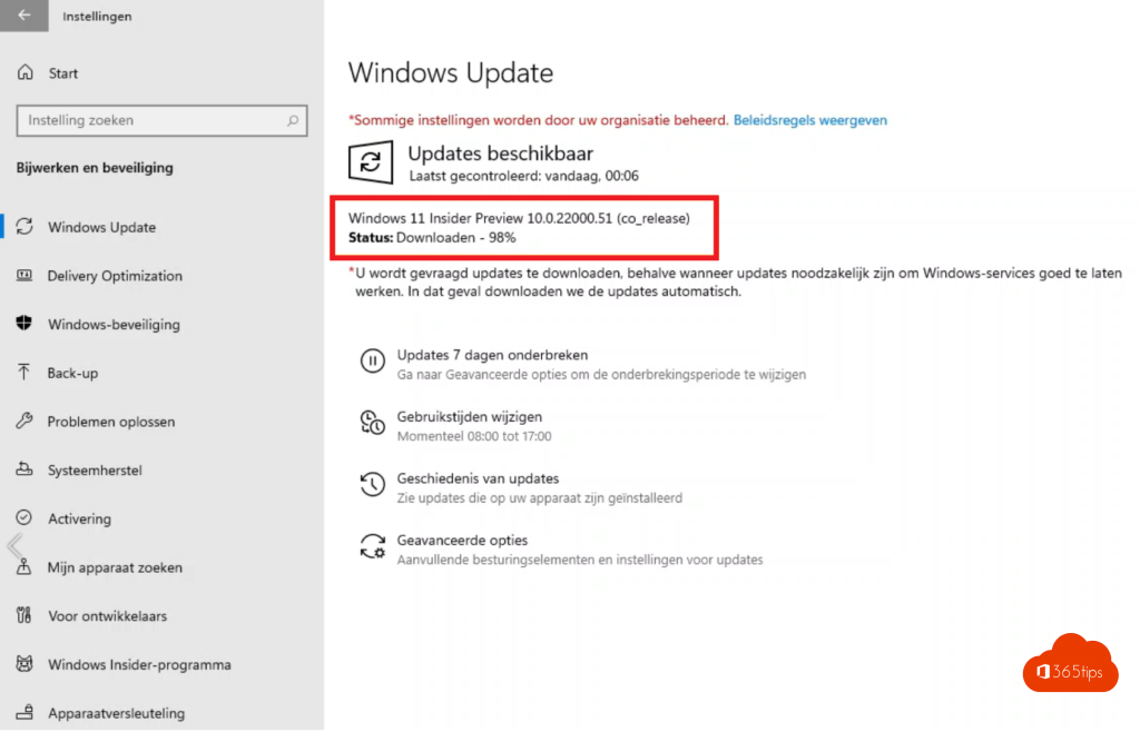 Windows 11 insider preview 10.0.22000.51