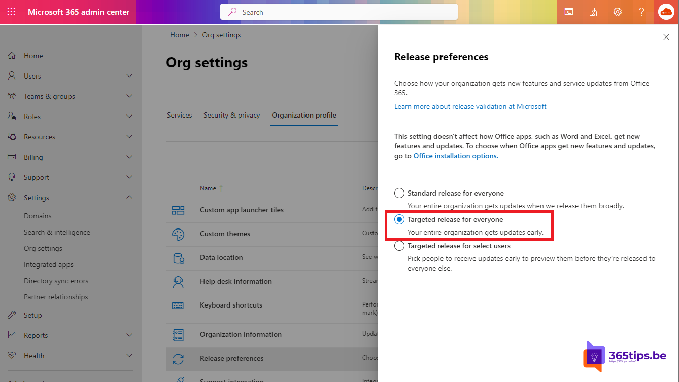 🥇 Zo kan je upgraden van je Microsoft Office 365 Tenant naar 'First Release' in 3 eenvoudige stappen