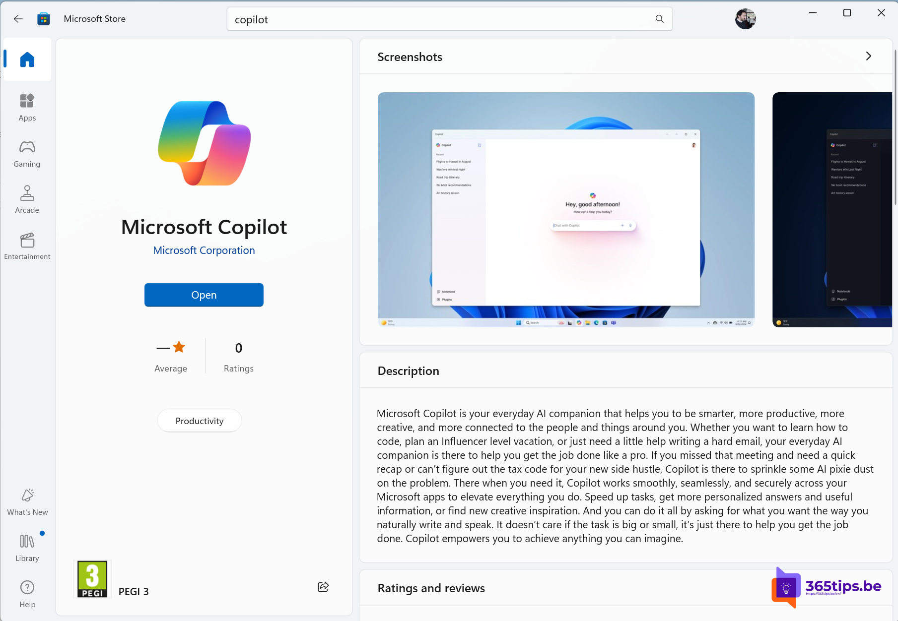 Hoe installeer je Copilot in Windows 11 via de Microsoft Store