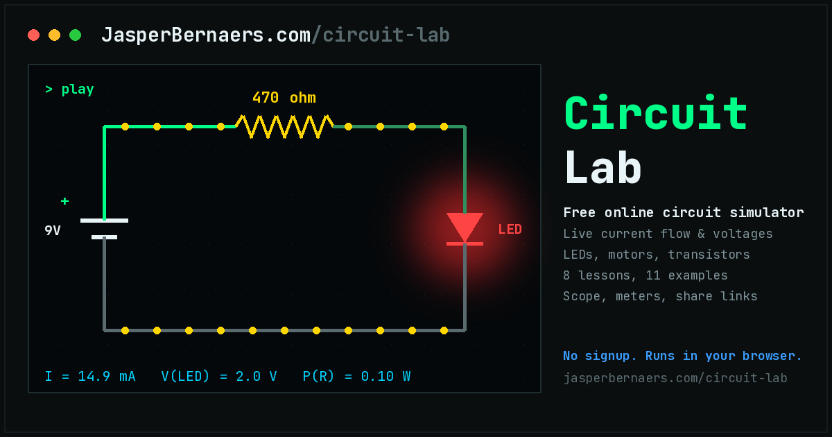 Free Circuit Lab — Interactive Electrical Circuits Simulator for ...